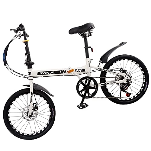 Folding Bike : Agoinz Mountain Bicycle Folding Bike 20 Inch, Anti-skid Tires, Easy To Fold, Small Space Occupation, Ergonomic Saddle Retractable