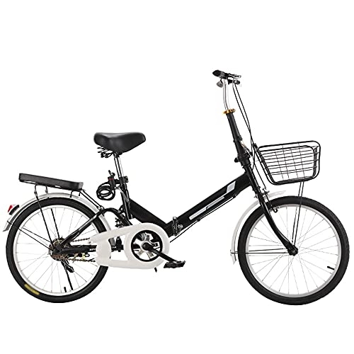 Folding Bike : Agoinz Mountain Bike ​Black ​Bicycle Shock ​Absorbing Folding Bike Ghtweight And Stylish, Variable Speed Running On The Highway