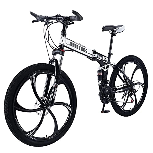 Folding Bike : Agoinz Mountain Bike Fast Folding Blue Bike Lightweight Sport With Anti Slip Wear Resistant For Men Or Women Dual Wheel Bikes Ergonomic