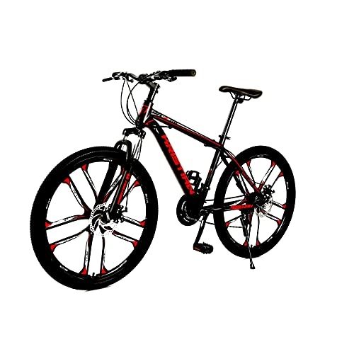 Folding Bike : Agoinz Ten Blade Wheels, 67-inch Folding Bicycle, Adult Ultra-light Portable Bicycle Suitable For Everyone, 30-speed Gearbox, Very Suitable For Urban And Rural Travel, Red