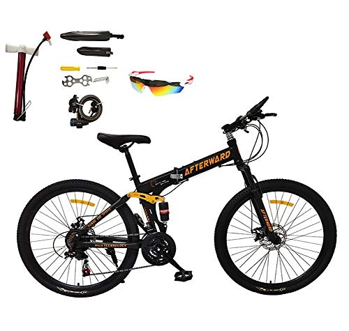 Folding Bike : AI-QX Moutain Bike Bicycle 30 Speed MTB 26 Inches Wheels Dual suspension Bike