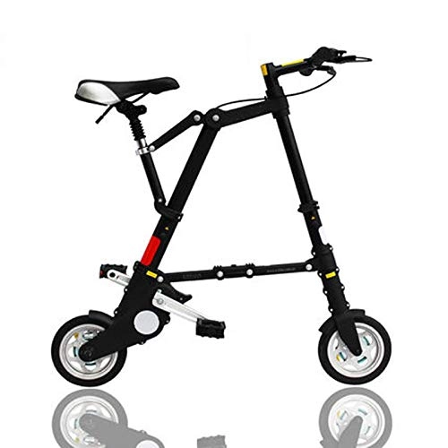 Folding Bike : AIAIⓇ Mini folding bicycle aluminum folding bike bicycle - shock absorption black