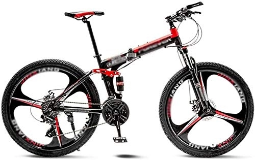 Folding Bike : aipipl Mountain Bike Folding Road Bicycle Men's MTB 21 Speed Bikes Wheels For Adult Womens Off-road Bike