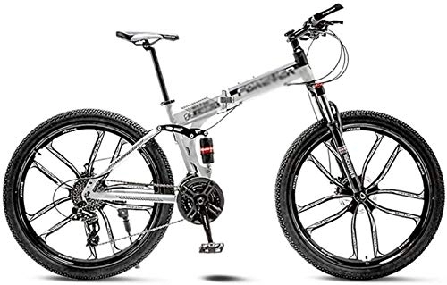 Folding Bike : aipipl Mountain Bike Road Bicycle Folding Men's MTB 21 Speed 24 / 26 Inch Wheels For Adult Womens Off-road Bike