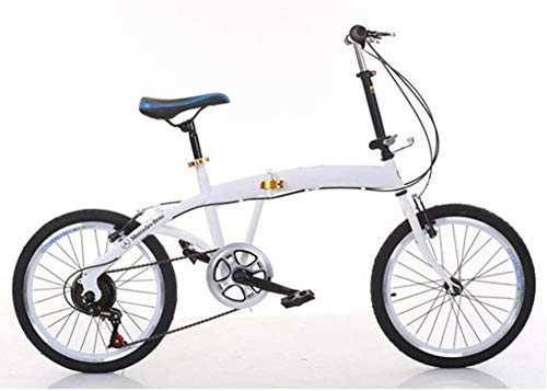 Folding Bike : Allamp 20-Inch Folding Speed Bicycle Folding Bicycle Student Car Speeding Car Adult Bicycle