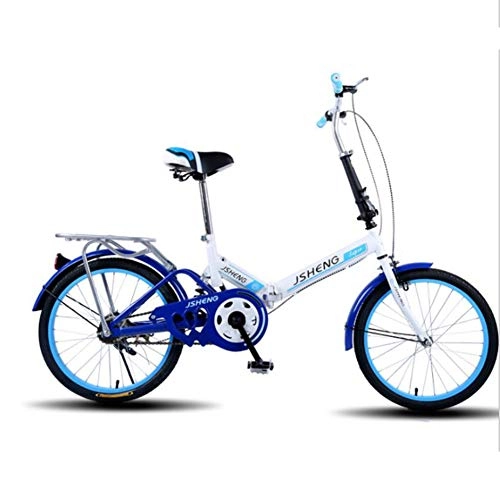 Folding Bike : Archer 20-Inch Folding Unisex-Adult Bike Mini-Sized Front V Brake Rear Disc Brake Bicycle Spoke Wheel Student Portable
