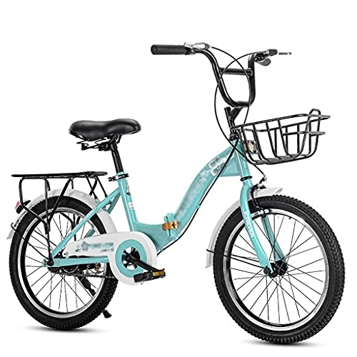 Folding Bike : ASDF Lightweight Folding Bike, Single-speed Dual Disc Brakes Foldable Bicycles for Men Women and Students City Bikes(Size:20 inch)