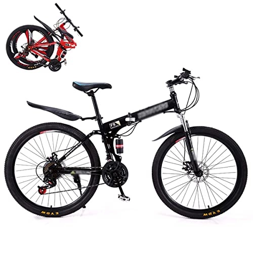 Folding Bike : BaiHogi Professional Racing Bike, Folding Bike, Folding Mountain Bike, Folding Outroad Bicycles, Streamline Frame, for 24 * 27Speed 24 * 26 in Outdoor Bicycle (Color : C, Size : 24in24Speed)