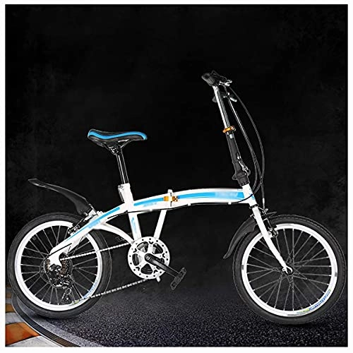 Folding Bike : BaiHogi Professional Racing Bike, Men Women Foldable Bicycle, Folding Bicycle Urban, Foldable Bikes, Streamline Frame, 20in 6 Speed, Mini Folding Bike, Outdoor Bicycle (Color : C, Size : 20in)