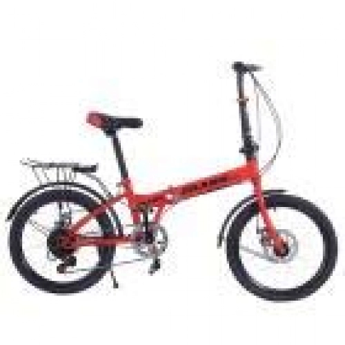 Folding Bike : Barkoiesy 20 Inches Foldable Moutain Bicycle Variable Speed Bike Outdoor Sport Portable Folding Ride Bike Lightweight Mini Folding Bike for Adult