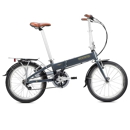 Folding Bike : Bickerton Argent 1707 20 Inch Wheel Folding Bike Commuter Lightweight Alloy Grey
