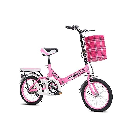 Folding Bike : Bicycle 20-inch Folding Bike 7-Speed Comfortable Cycling Commuter Foldable Bicycle Women's Adult Student Car Bike Easy to Carry Lightweight High-Carbon Steel Frame Shock Damping Birthday Present