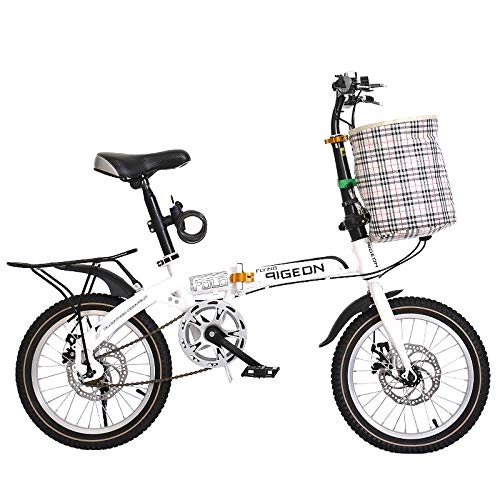 Folding Bike : Bicycle 20 inch Free Press Folding Single Speed car Student car Gift car-ZX032-A