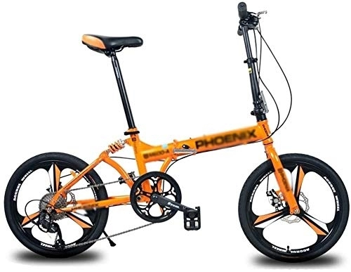 Folding Bike : Bicycle 20 Inches Mountain Bikes Bicycle Folding Bike Portable Shock Absorb Recreational Vehicle Male Female Students