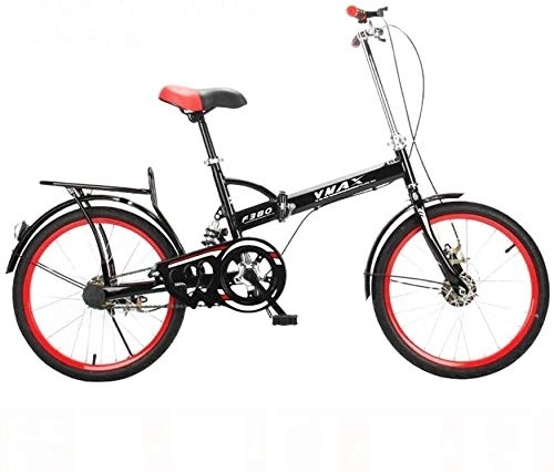 Folding Bike : Bicycle Bicycle Folding Bike For Adult Shock-absorb Bicycle 20 Inch Adult Student Bicyclee Ultralight Bike