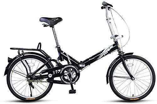 Folding Bike : Bicycle Folding Bicycle Adult Lightweight Portable 20 Inch Folding Bike Foldable Bikes Folding Single-Speed Bicycle (Color : 1)
