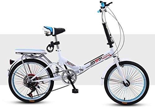 Folding Bike : Bicycle Folding Bike Bicycle for Adult Shock-absorb Bicycle 20 Inch Adult Student Single Variable Speed Bicyclee Lightweight