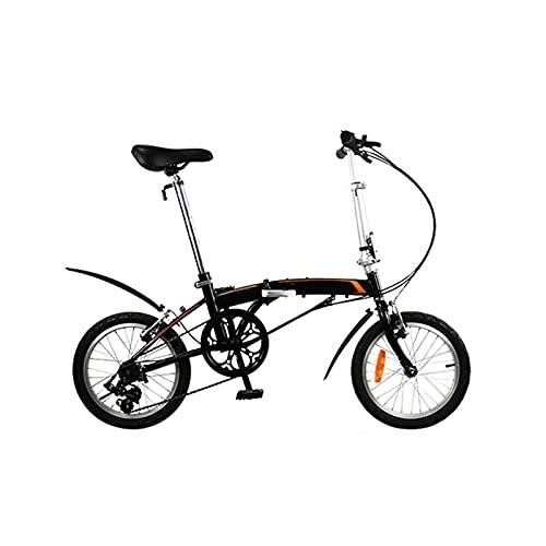 Folding Bike : Bicycles for Adults Folding Bicycle Dahon Bike High Carbon Steel Frame with Fender 16 Inch 3 Speed City Commuting Portable