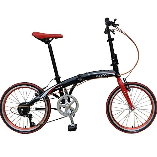 Folding Bike : Bike Foldable Bicycle Super Light Adult Men And Women Convenient City Variable Speed Aluminum Alloy High-carbon Steel Commuter 20 Inches Student Travel Bicycles