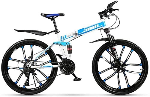 Folding Bike : Bikes for Adults, ladies bike foldable mountain bike bicycles 24 / 26 inch MTB bike-26Inch_27speed