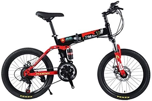 Folding Bike : Bikes Student Bicycle Outdoor Bicycle For Children 20-Inch Mountain Bike For Children Travel Folding Bicycle For Children Speed ​​Mountain Bike Boy And Girl