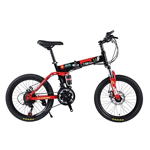 Folding Bike : Bikes Student Bicycle Outdoor Bicycle For Children 20-Inch Mountain Bike For Children Travel Folding Bicycle For Children Speed ?Mountain Bike Boy And Girl 3~15 Years Old Bicycle
