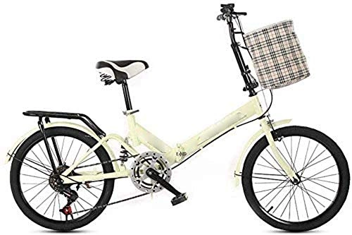 Folding Bike : Brushes 20 Inch Folding Bicycle New Student Folding Bicycle Men And Women Folding Variable Speed Bicycle Shock Absorption Bicycle