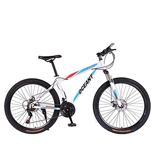 Folding Bike : BXU-BG Outdoor sports Mountain Bike Folding Bikes, 21Speed Double Disc Brake Suspension Fork AntiSlip, OffRoad Variable Speed Racing Bikes for Men And Women (Color : A, Size : 26 inch)