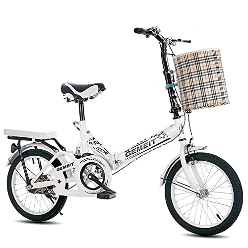 Folding Bike : CADZ Foldable Bike - 20 In Bicycle Stand, Unisex's Folding Bike, Damping Lightweight Comfortable Mobile Portable - for Indoor Bike Men Women Students and Urban Commuters
