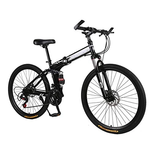 Folding Bike : CEALEONE Bike-to-Go Folding Bicycle - 20" Wheel, Rear Hydraulic Shock Suspension, Foldable Pedals, Aluminum Alloy Bike Frame, Black