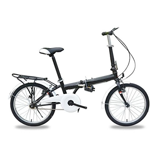Folding Bike : Charging Folding Bike 20-inch Folding Bike Bicycle Cycling Bike Mini Student Bicycle Gift Car, Black-20in
