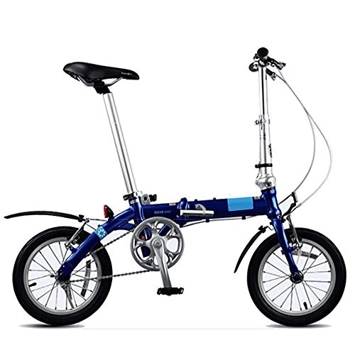 Folding Bike : CHEZI Folding Bike Mini Ultralight for Men and Women Portable Mini Bike 14 Inches