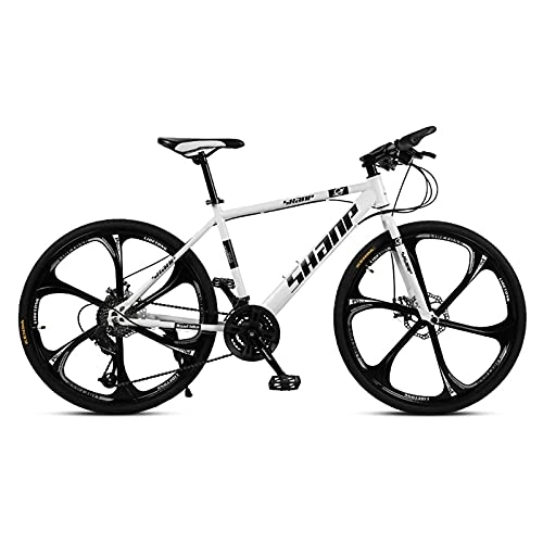 Folding Bike : CHHD 21-Speed(24-Speed， 27-Speed) Road Bikes Bicycle Foldable Adult Mountain Bike Lightweight Sturdy High-Carbon Steel Bicycle Dual Disc Brakes Front Suspension Fork for Men