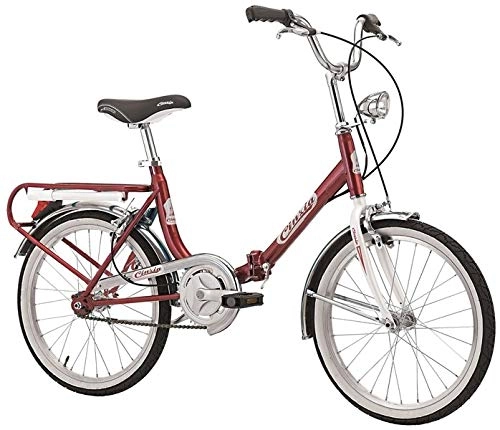 Folding Bike : Cinzia Firenze 20-Inch Folding Bicycle, red