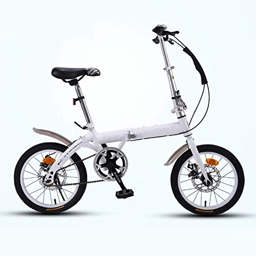 Folding Bike : City Bike Folding, Folding Bike Exercise, Folding Bikes for Men, Foldable Bike Lightweight, Fold Up Bikes for Adults AQUILA1125 (Color : White)