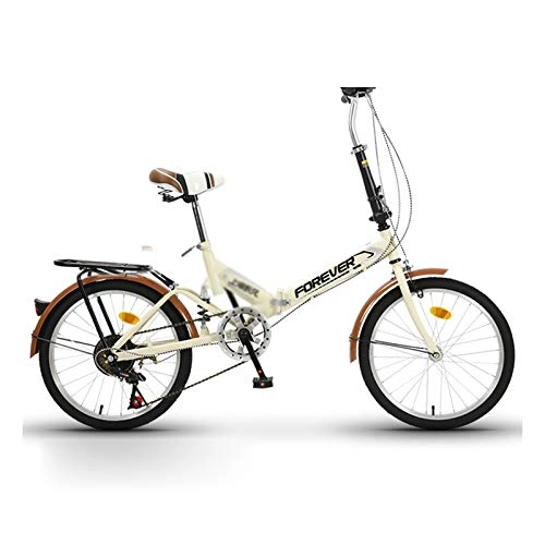Folding Bike : CivilWeaEU Foldable Bicycle Adult Lightweight 7-speed Student Bike Baby Carriage 20 Inch Training Walker Scooter Stroller With Two-way Brake And Back Seat