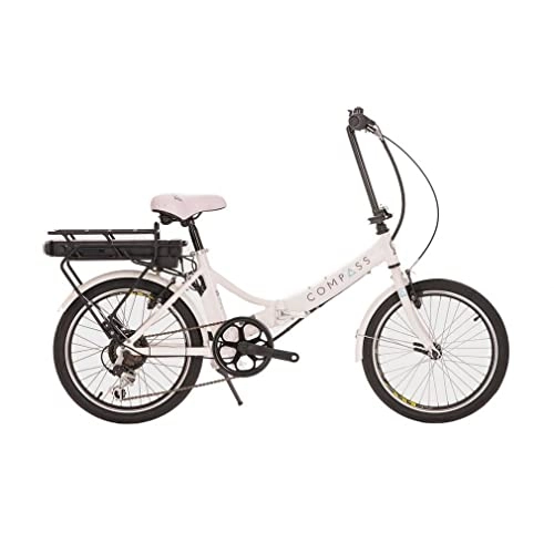 Folding Bike : Compass Comp Electric Folding Bike, White, One Size