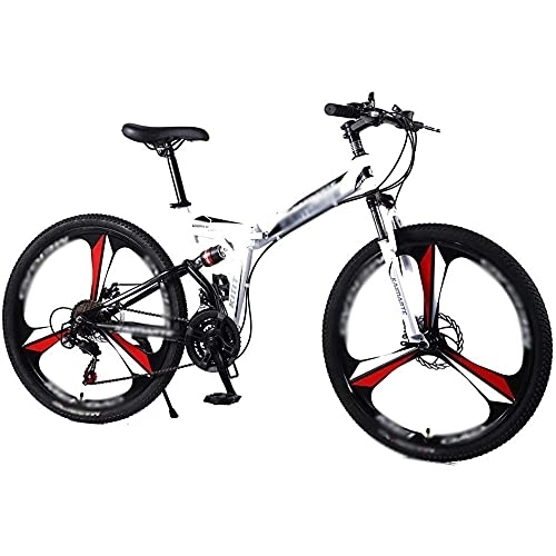 Folding Bike : COUYY Bicycle Folding Road Bike 21 / 24 / 27 speed 24 / 26" inch Mountain Bike Brand Bicycles Front and Rear Mechanical Disc Brake bike, 24 speed, 26 inches