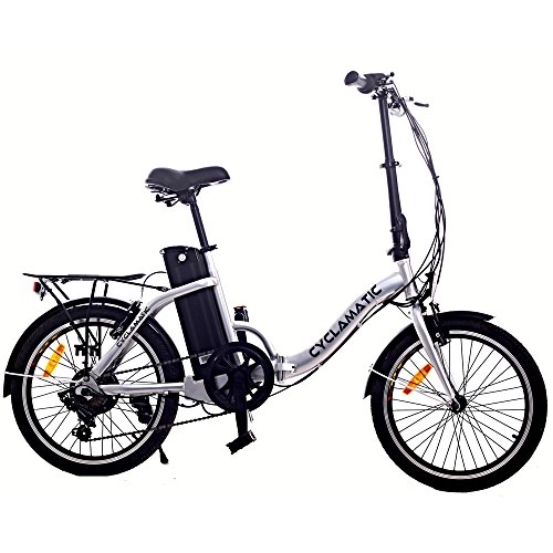 Folding Bike : Cyclamatic CX2 Bicycle Electric Foldaway Bike with Lithium-Ion Battery