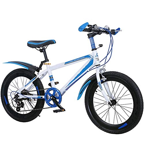 Folding Bike : D&XQX Shock Absorber Bicycle, 22 Inch Men Women Student Variable Speed Folding Bike, Fat Tire Mens Mountain Bike for 6-15 Years Old Boys Girls, 20 inches