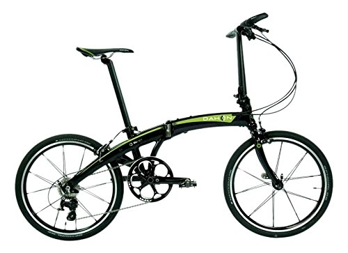Folding Bike : Dahon Unisex MU SL 11SPD 2016 Folding Bicycle, Black / Green, Medium