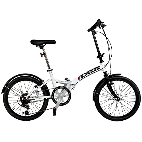 Folding Bike : Dallingridge Freedom Folding Commuter Bicycle, 20" Wheel, 6 Speed - White / Black