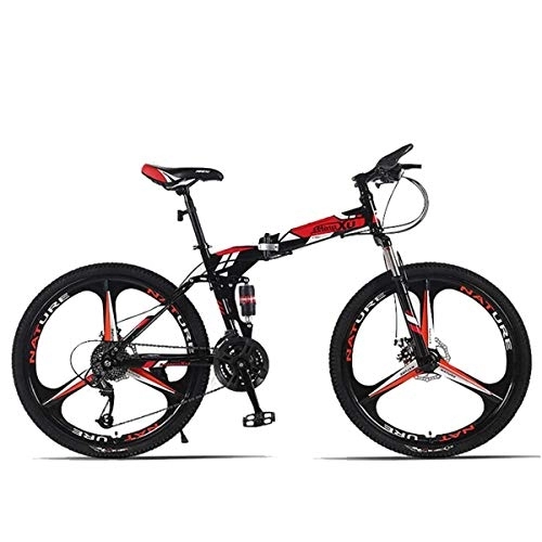 Folding Bike : Dapang 26" 27-Speed Folding Mountain Trail Bicycle, Compact Commuter Bike, Shimano Drivetrain for Adult, YouthBoys and Girls, 3, 21Speed