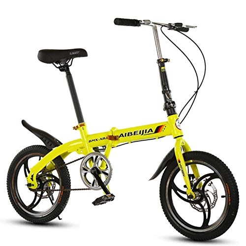 Folding Bike : DBSCD Student Folding Bicycles, Foldable Bikes Leisure Men And Women Type Disc Brakes Child Mtb Travel Foldable Bicycle