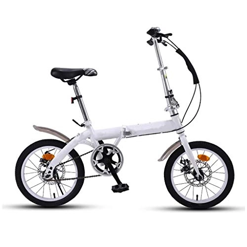 Folding Bike : DFKDGL Commuter Lightweight Folding Bike, Folded Within 15 Seconds, 16inch Wheel / 20inch Wheel Compact Bike Bicycle For Students, Adults, Men, womens Travel Bike (Color : Black, Size : 16 inch) Unicycle