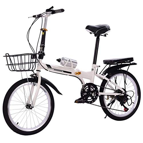 Folding Bike : DFKDGL Folding Bike, Lightweight And Women Bike, Shock-absorbing And Variable-speed Bikes, High-elastic Shock Absorbers Mens Bicycle Great For Urban Riding And Commuting (Color : C, Size : 20in) Un