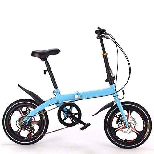 Folding Bike : DFKDGL Folding Bike Single Speed Bicycle Adult Students Ultra-Light Portable Women's Bike 16-inch City Comfort Bikes Cycling For Travel Go Working (Color : A1, Size : 16in) Unicycle