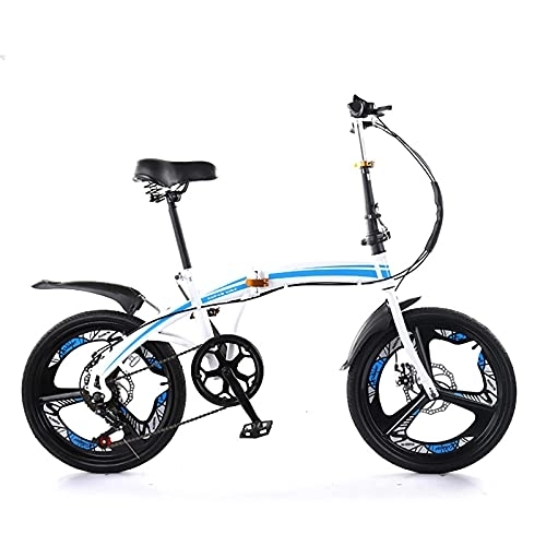 Folding Bike : Double Disc Brake Bicycle, 20 Inch Adult Variable Speed Bicycle Folding Bicycle for Men Women-Students And Urban Commuters, C