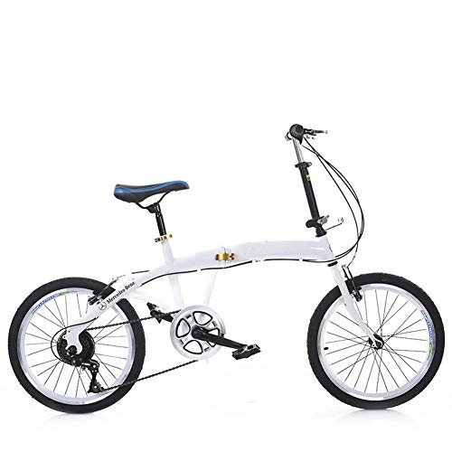 Folding Bike : DPGPLP 20 Inch Folding Bicycle Shifting Folding Bicycle - Children's Bicycle Male And Female Pedal Folding Bicycle