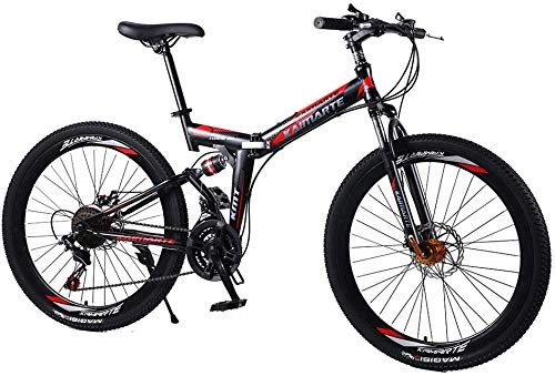 Folding Bike : Drohneks Aluminum Alloy Bike Folding Frame, Bicicleta Mountain Bike Woman Tires Hydraulic Brakes 21 / 24 / 27speed